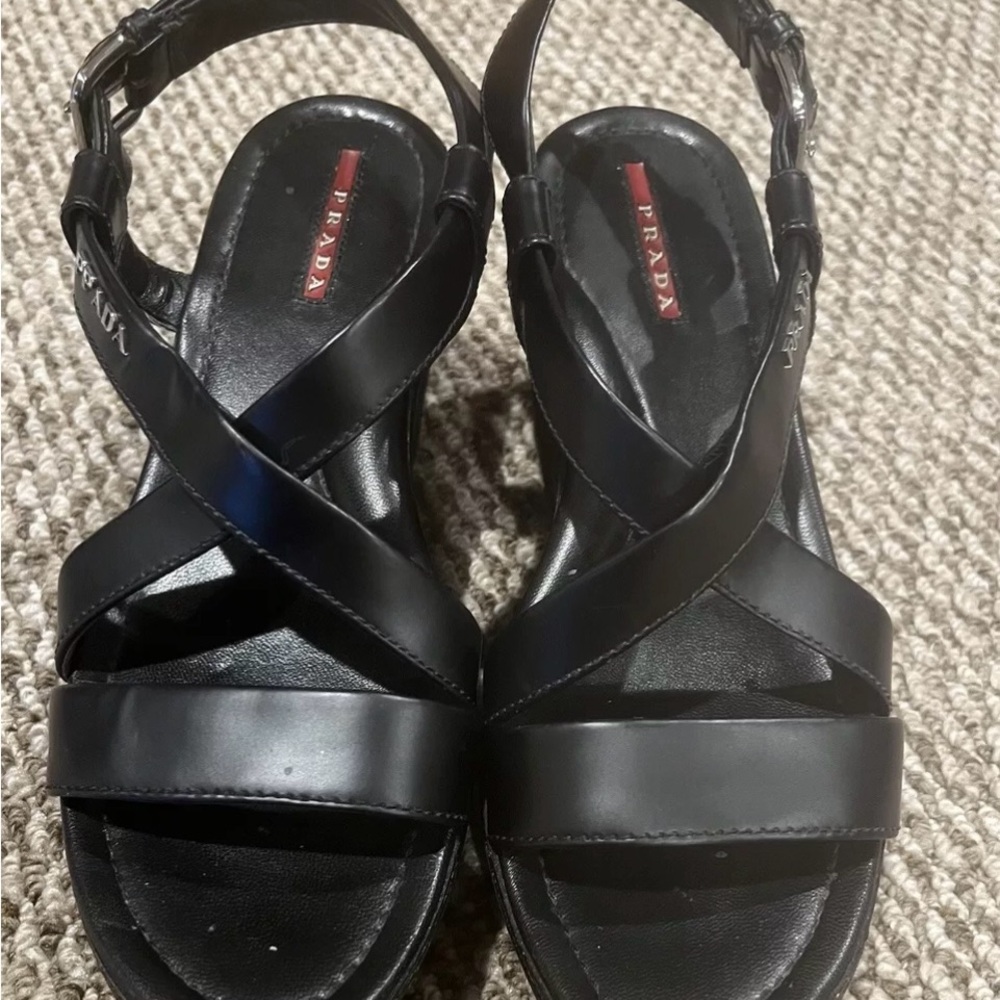 Preowned PRADA sport women’s platform sandals size 38.5